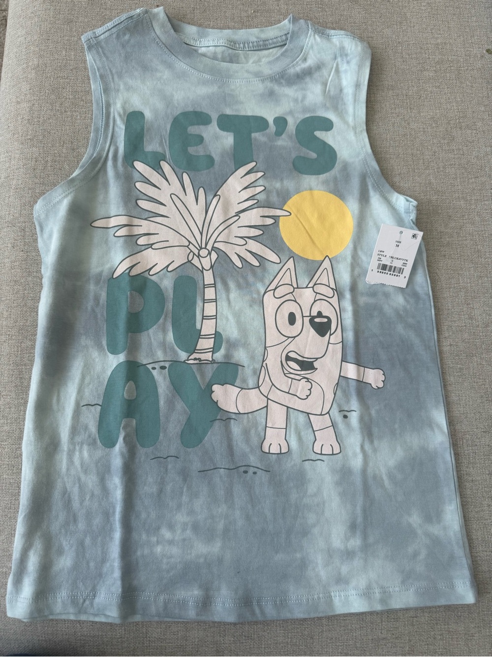 Bluey Blue Graphic Tank